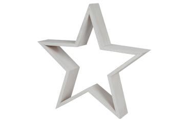 Preview: Deko Holzstern 30cm - 2 Farben -